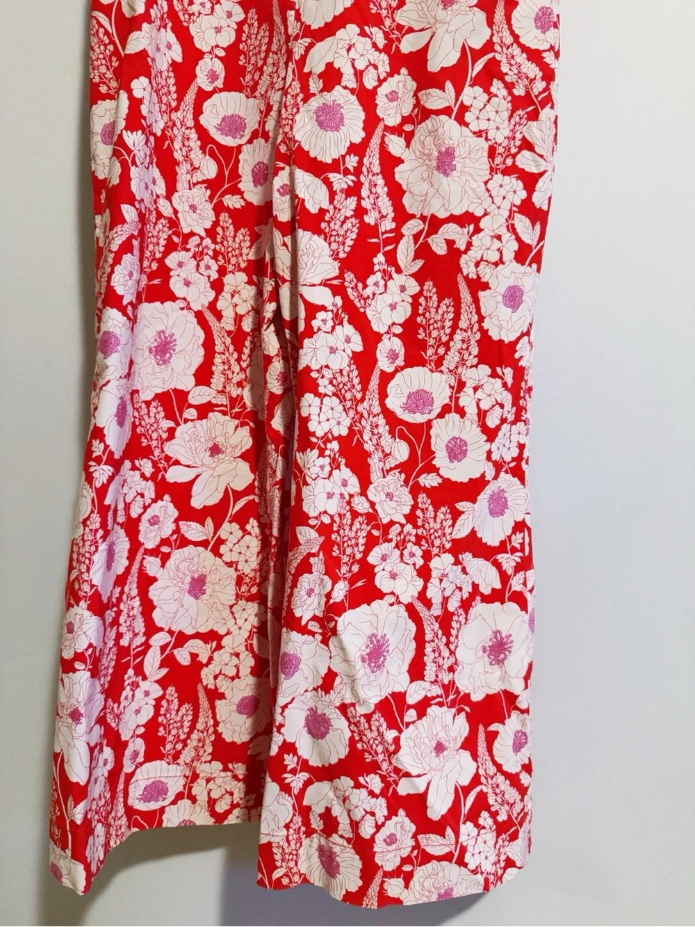 Maeve by Anthropologie - The Colette Red Floral Jumpsuit - Picture 6 of 8